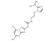 2-(7-hydroxy-5-methyl[1,2,4]triazolo[1,5-a]pyrimidin-2-yl)-N-[3-(2-isopropyl-1H-imidazol-1-yl)propyl]acetamide