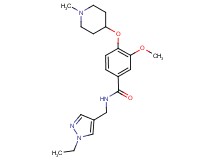 N-[(1-ethyl-1H-pyrazol-4-yl)methyl]-3-methoxy-4-[(1-methyl-4-piperidinyl)oxy]benzamide