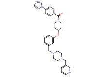 1-[3-({1-[4-(1H-imidazol-1-yl)benzoyl]-4-piperidinyl}oxy)benzyl]-4-(3-pyridinylmethyl)piperazine