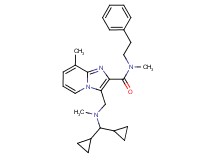 3-{[(dicyclopropylmethyl)(methyl)amino]methyl}-N,8-dimethyl-N-(2-phenylethyl)imidazo[1,2-a]pyridine-2-carboxamide
