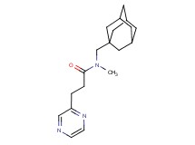 N-(1-adamantylmethyl)-N-methyl-3-pyrazin-2-ylpropanamide