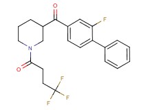 (2-fluoro-4-biphenylyl)[1-(4,4,4-trifluorobutanoyl)-3-piperidinyl]methanone
