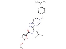 N-{1-[7-(4-isopropylbenzyl)-6,7,8,9-tetrahydro-5H-[1,2,4]triazolo[4,3-d][1,4]diazepin-3-yl]-3-methylbutyl}-5-(methoxymethyl)-2-furamide