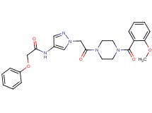 N-(1-{2-[4-(2-methoxybenzoyl)-1-piperazinyl]-2-oxoethyl}-1H-pyrazol-4-yl)-2-phenoxyacetamide