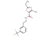 2-ethyl-4-methyl-N-{2-[3-(trifluoromethyl)phenyl]ethyl}-1,3-oxazole-5-carboxamide
