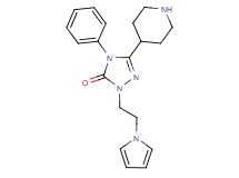4-phenyl-5-(4-piperidinyl)-2-[2-(1H-pyrrol-1-yl)ethyl]-2,4-dihydro-3H-1,2,4-triazol-3-one hydrochloride