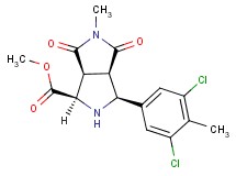 methyl (1R*,3S*,3aR*,6aS*)-3-(3,5-dichloro-4-methylphenyl)-5-methyl-4,6-dioxooctahydropyrrolo[3,4-c]pyrrole-1-carboxylate