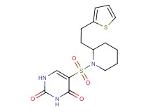 5-({2-[2-(2-thienyl)ethyl]-1-piperidinyl}sulfonyl)-2,4(1H,3H)-pyrimidinedione
