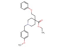 ethyl 1-(4-methoxybenzyl)-4-(2-phenoxyethyl)-4-piperidinecarboxylate