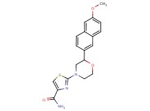 2-[2-(6-methoxy-2-naphthyl)morpholin-4-yl]-1,3-thiazole-4-carboxamide
