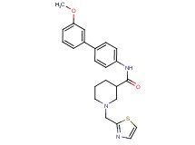 N-(3'-methoxy-4-biphenylyl)-1-(1,3-thiazol-2-ylmethyl)-3-piperidinecarboxamide