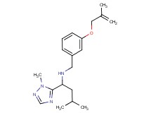 3-methyl-N-{3-[(2-methylprop-2-en-1-yl)oxy]benzyl}-1-(1-methyl-1H-1,2,4-triazol-5-yl)butan-1-amine
