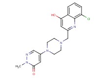 5-{4-[(8-chloro-4-hydroxyquinolin-2-yl)methyl]piperazin-1-yl}-2-methylpyridazin-3(2H)-one