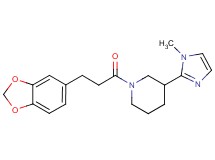 1-[3-(1,3-benzodioxol-5-yl)propanoyl]-3-(1-methyl-1H-imidazol-2-yl)piperidine