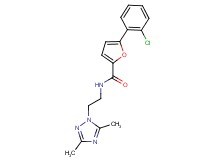 5-(2-chlorophenyl)-N-[2-(3,5-dimethyl-1H-1,2,4-triazol-1-yl)ethyl]-2-furamide
