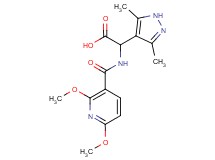 {[(2,6-dimethoxypyridin-3-yl)carbonyl]amino}(3,5-dimethyl-1H-pyrazol-4-yl)acetic acid