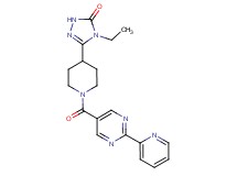 4-ethyl-5-{1-[(2-pyridin-2-ylpyrimidin-5-yl)carbonyl]piperidin-4-yl}-2,4-dihydro-3H-1,2,4-triazol-3-one