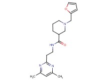 N-[2-(4,6-dimethyl-2-pyrimidinyl)ethyl]-1-(2-furylmethyl)-3-piperidinecarboxamide