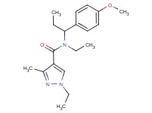 N,1-diethyl-N-[1-(4-methoxyphenyl)propyl]-3-methyl-1H-pyrazole-4-carboxamide
