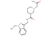 1-(2-amino-2-oxoethyl)-N-[(1-ethyl-1H-indazol-3-yl)methyl]-3-piperidinecarboxamide