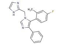 5-(4-fluoro-2-methylphenyl)-1-(1H-imidazol-2-ylmethyl)-4-phenyl-1H-imidazole