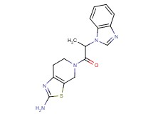 5-[2-(1H-benzimidazol-1-yl)propanoyl]-4,5,6,7-tetrahydro[1,3]thiazolo[5,4-c]pyridin-2-amine