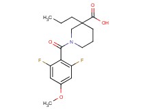 1-(2,6-difluoro-4-methoxybenzoyl)-3-propylpiperidine-3-carboxylic acid