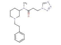 N-methyl-N-[1-(2-phenylethyl)-3-piperidinyl]-3-(1H-tetrazol-1-yl)propanamide