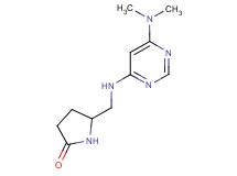 5-({[6-(dimethylamino)-4-pyrimidinyl]amino}methyl)-2-pyrrolidinone