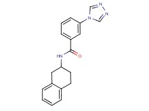 N-(1,2,3,4-tetrahydro-2-naphthalenyl)-3-(4H-1,2,4-triazol-4-yl)benzamide