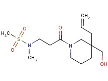 N-{3-[3-allyl-3-(hydroxymethyl)-1-piperidinyl]-3-oxopropyl}-N-methylmethanesulfonamide