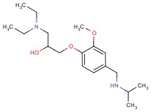 1-(diethylamino)-3-{4-[(isopropylamino)methyl]-2-methoxyphenoxy}-2-propanol