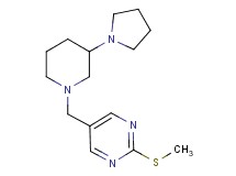 2-(methylthio)-5-{[3-(1-pyrrolidinyl)-1-piperidinyl]methyl}pyrimidine