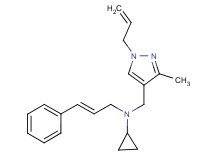 N-[(1-allyl-3-methyl-1H-pyrazol-4-yl)methyl]-N-[(2E)-3-phenylprop-2-en-1-yl]cyclopropanamine