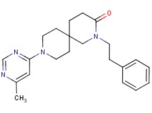 9-(6-methylpyrimidin-4-yl)-2-(2-phenylethyl)-2,9-diazaspiro[5.5]undecan-3-one