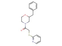 2-benzyl-4-[(2-pyridinylthio)acetyl]morpholine