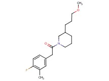 1-[(4-fluoro-3-methylphenyl)acetyl]-3-(3-methoxypropyl)piperidine
