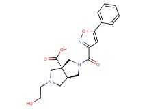 (3aR*,6aR*)-2-(2-hydroxyethyl)-5-[(5-phenylisoxazol-3-yl)carbonyl]hexahydropyrrolo[3,4-c]pyrrole-3a(1H)-carboxylic acid