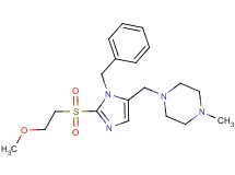 1-({1-benzyl-2-[(2-methoxyethyl)sulfonyl]-1H-imidazol-5-yl}methyl)-4-methylpiperazine