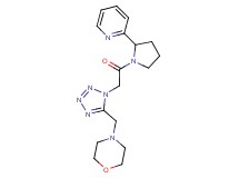 4-({1-[2-oxo-2-(2-pyridin-2-ylpyrrolidin-1-yl)ethyl]-1H-tetrazol-5-yl}methyl)morpholine