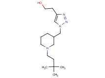 2-(1-{[1-(3,3-dimethylbutyl)piperidin-3-yl]methyl}-1H-1,2,3-triazol-4-yl)ethanol