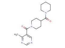 4-methyl-5-{[4-(1-piperidinylcarbonyl)-1-piperidinyl]carbonyl}pyrimidine
