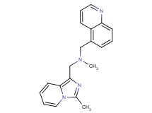 N-methyl-1-(3-methylimidazo[1,5-a]pyridin-1-yl)-N-(5-quinolinylmethyl)methanamine