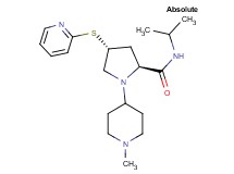 (4R)-N-isopropyl-1-(1-methyl-4-piperidinyl)-4-(2-pyridinylthio)-L-prolinamide