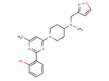 2-(4-{4-[(isoxazol-3-ylmethyl)(methyl)amino]piperidin-1-yl}-6-methylpyrimidin-2-yl)phenol