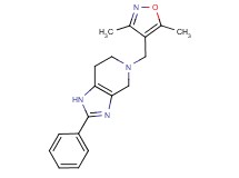 5-[(3,5-dimethylisoxazol-4-yl)methyl]-2-phenyl-4,5,6,7-tetrahydro-1H-imidazo[4,5-c]pyridine