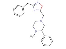 4-[(3-benzyl-1,2,4-oxadiazol-5-yl)methyl]-1-methyl-2-phenylpiperazine