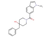 4-benzyl-1-[(1-methyl-1H-indol-6-yl)carbonyl]-4-piperidinol