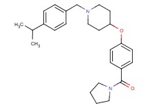 1-(4-isopropylbenzyl)-4-[4-(1-pyrrolidinylcarbonyl)phenoxy]piperidine