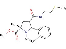 methyl (2S*,4S*,5R*)-1,2-dimethyl-5-(2-methylphenyl)-4-({[2-(methylthio)ethyl]amino}carbonyl)-2-pyrrolidinecarboxylate